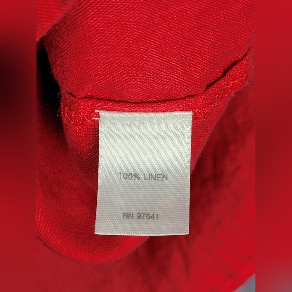 J Jill‎ Love Linen shirt long-sleeved casual business office career Women size L - Picture 7 of 10
